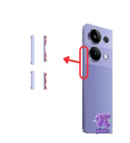 Redmi Note 13 Pro 4G Açma Kapama Ve Yan Ses Tuşu Plastik Düğme 23117RA68G 2312FPCA6G Uyumlu