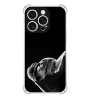 PrintiFy Apple iPhone 15 Pro Max Nazar 1 Şeffaf Köşe ve Kamera Korumalı Korumalı Antişok Kılıf