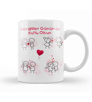 En Çok Satılan Sevgililer Günü Sevgiliye Hediye Kupa Bardak Porselen