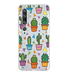 PrintiFy Xiaomi Mi Note 10 Pro ile Uyumlu 1mm Slim Fit Water Color 4 Baskılı Şeffaf  Kılıf