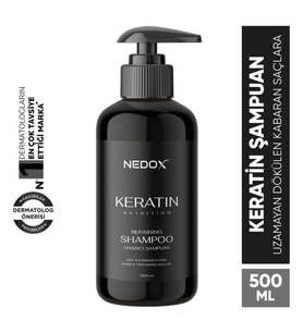 NEDOX Yıpranmış Saçlar Için Keratinli Saç Bakım Şampuanı 500 ml