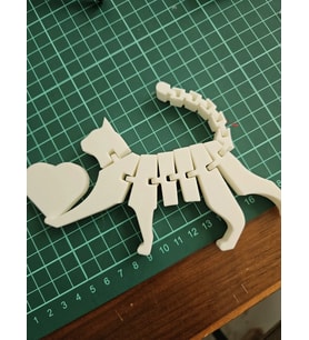 Beyaz Kedi Oyuncak Hareketli Oyuncak 10 Cm (Çok Renkli)