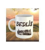 Bitlis Kürtçe Porselen Kupa - Bedlîs Kupası (Beyaz)