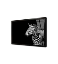 Zebra Çerçeveli Cam Tablo