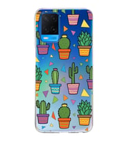 PrintiFy Oppo A54  ile Uyumlu 1mm Slim Fit Water Color 4 Baskılı Şeffaf  Kılıf