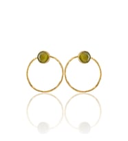 Kadir Jewellery 22 Ayar Altın Kaplama Kadın Halka Küpe -El İşçiliği Ve Hipoalerjenik Küpe