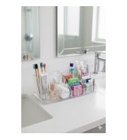 Şeffaf Akrilik Banyo Kozmetik Düzenleyici Organizer 13X22X8 Cm