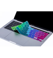 MacBook Pro Klavye Koruyucu 13inc A2251 2289 A2338 16inc A2141 Amerika İngilizce (Pembe-Fuşya)