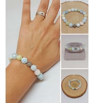 Sirius Serisi Morganit Taşı 10mm Unisex Bileklik (52916)