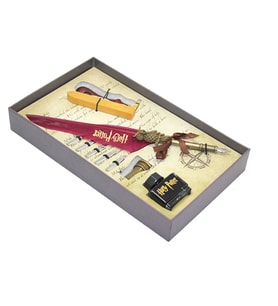Divit  Kalemli Özel Tasarım Konspet Hediyelik Set (Kırmızı)