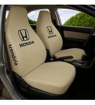 Honda Oto Koltuk Kılıfı Seti – Penye Kumaş Ön ve Arka Servis Kılıfı Takımı (Bej)