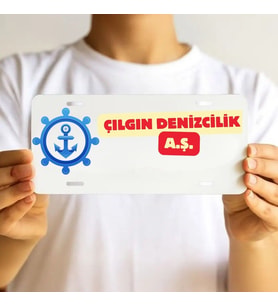 Kişiye Özel Logolu Retro Metal Tabela - Şirketlere Özel Nostaljik Ofis Kapı ve Duvar Levhası