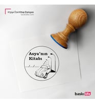 Kişiye Özel Kitap Damgası Kitap Mührü Kaşe Kitap Mühür Özel Damga 02