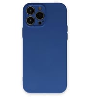 iPhone 13 Pro Kılıf Nano içi Kadife Silikon - Lacivert