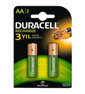 Duracell 1300mA AA NiMH Şarjlı Kalem Pil 2'li Paket