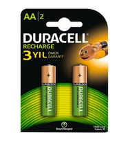 Duracell 1300mA AA NiMH Şarjlı Kalem Pil 2'li Paket