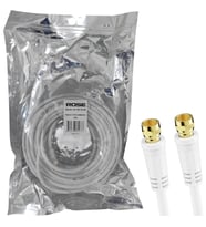 Rg6 F Konnektörlü Hazır Anten Kablo 20MT Rose Rc-24-20 (Beyaz)