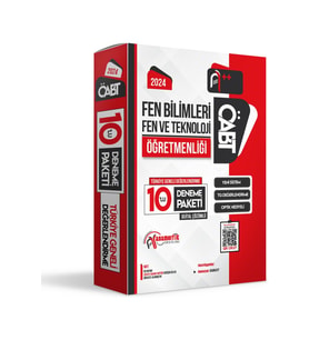 2024 ÖABT FEN BİLİMLERİ ve TEKNOLOJİ Öğretmenliği 10lu Çözümlü Paket Deneme TG Anamorfik Yayınları