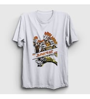 Presmono Unisex Beyaz Junkrat Oyun Overwatch T-Shirt 360078tt