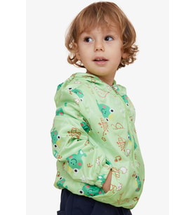 Breeze Girls & Boys Erkek Çocuk Yağmurluk Prens Kurbağacık Desenli 1-5 Yaş, Fıstık Yeşili