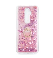Oppo Reno 2Z Kılıf İçi Sıvılı Yüzüklü Kapak (Pembe)