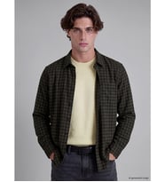 LCW Vision Haki Regular Fit Ekose Erkek Gömlek
