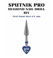 Elmas Oval Armut Freze Mavi Çap 4,0mm