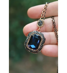 STONEAGE JEWELLERY Kristal Taşlı El Yapımı Kolye