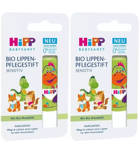 Hipp Babysanft Organik Dudak Nemlendiricisi Ultra Sensıtıv 4.8GR (Yeşil) (2 Li Set)