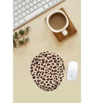 Leopar Desenli Bilek Destekli Mouse Pad