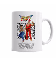 Street Fighter SF II Victory Kupa Bardak Porselen