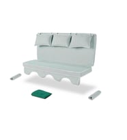 Salıncak Minder Takımı 3 Kişilik - Salvia - Minder: Yeşil Çizgili Tente: Yeşil (Yeşil-Beyaz)