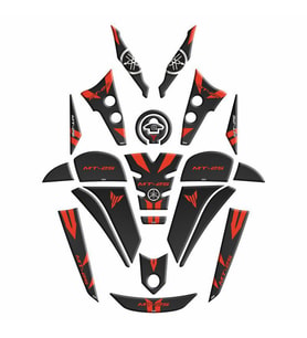 Yamaha Mt25 2020 - 2024 Uyumlu Full Tank Pad Set 001