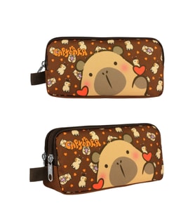 Capybara Kalem Çantası Kahverengi 20 × 10 × 6