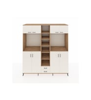 Kronos Dolap 14 Raflı 2 Çekmeceli 2 Askılı 220x59x243 Çam-Aytaşı/Aytaşı