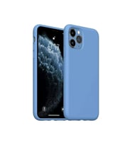 Newface Apple iPhone 11 Pro Max Kılıf Nano içi Kadife Silikon - Mavi