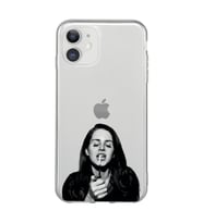 Iphone 11 Uyumlu Lana Del Rey Desenli Şeffaf Telefon Kılıfı