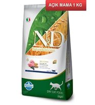ND Düşük Tahıllı Kuzu Etli Kısırlaştırılmış Kedi Maması 1 Kg AÇIK