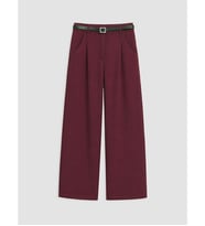 LCW Kids Bordo Kız Çocuk Gabardin Pantolon