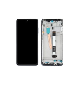 Xiaomi Poco X3 ile Uyumlu Lcd Ekran Dokunmatik Çıtalı (Siyah)