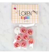 Loren Crafts 8'li Emzik Düğme - 1007