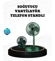 Northcity Katlanabilir Şarjlı Mini Fan – 3 Hızlı Mod, USB Şarjlı ve Sessiz Tasarım