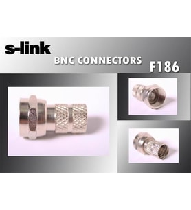 S-link SL-F186 18mm rg6 10lu Paket Erkek Konnektör