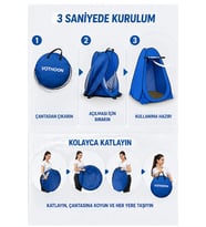 Otomatik Kabin Giyinme Çadırı 120x120x190 Cm Üst Halandırma Yan Pencereli Duş &amp; Wc Çadırı Mi