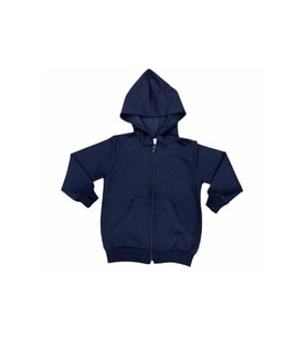 Unisex Çocuk Lacivert 2 Iplik Likralı Kapüşonlu Hırka