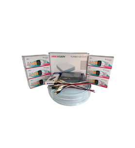 Hikvision 6’lı Full HD Güvenlik Kamerası Seti Renkli Gece Görüşlü, Mikrofonlu, Olay Anında Bildirim