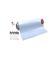 Çok Amaçlı 35x61 cm Manyetik ve Yapışkanlı Beyaz Tahta Duvar Tablosu