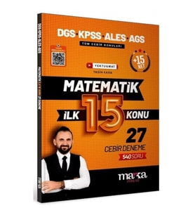 DGS KPSS ALES MEB-AGS Matematik YouTube Hocam İlk 15 Konu 27 Deneme Çözümlü