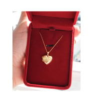 Açılır Kapanır Kapaklı Kolye 925 Ayar (Gold)