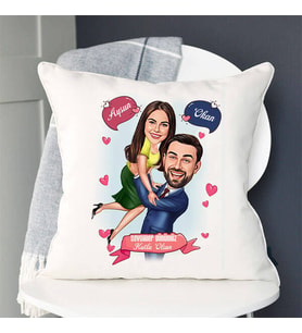 Kişiye Özel Sen Benim Ömrümsün Karikatürlü Yastık